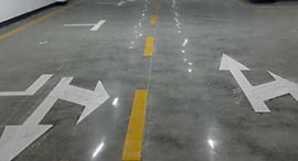 【重慶】德立固混凝土密封固化劑施工停車場地坪