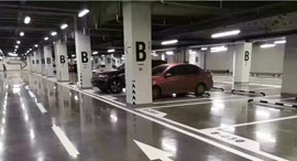 【沈陽】萬科城停車場地坪施工，德立固水泥地面固化劑價格很實在