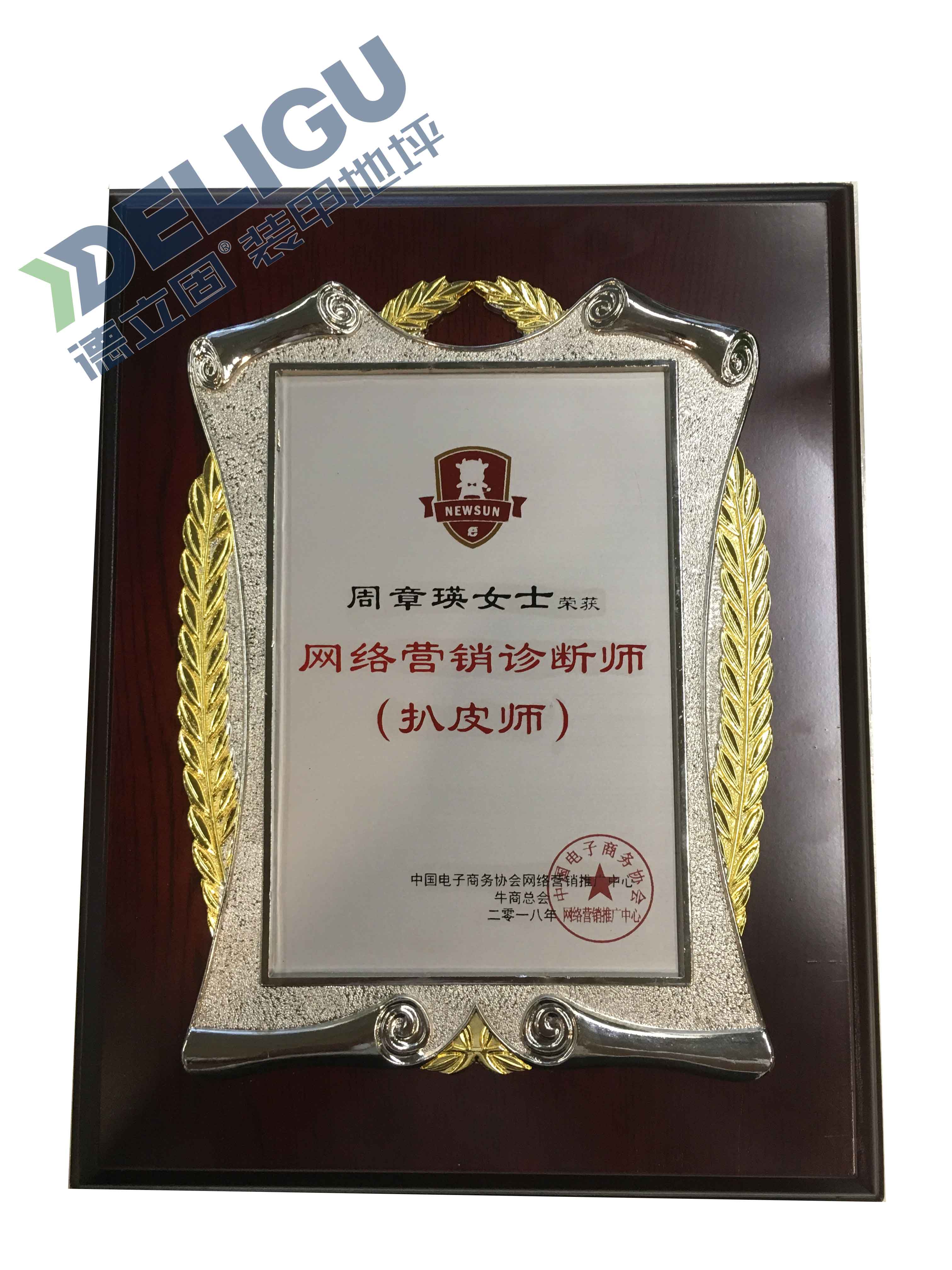 德立固網(wǎng)絡營銷診斷師證書