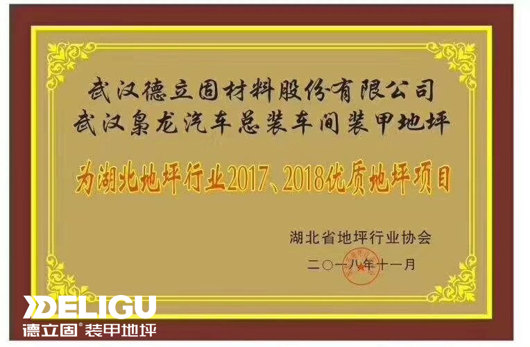 湖北地坪行業(yè)2017、2018優(yōu)質(zhì)地坪項目